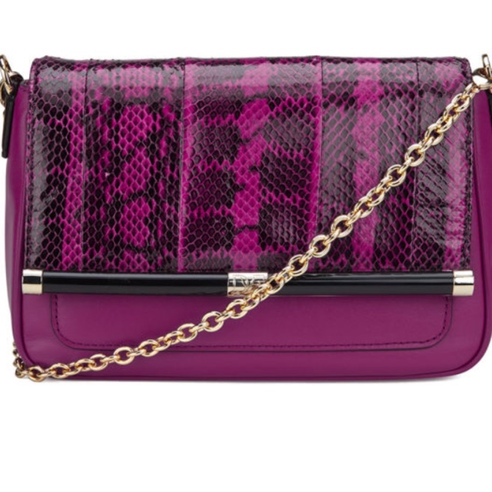 Diane Von Furstenberg Leather Snakeskin Bag